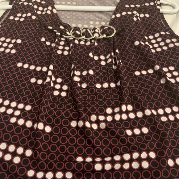 Laura Petites Women's Sleeveless Blouse, Small (Petite), Purple Patterned - Picture 6 of 7